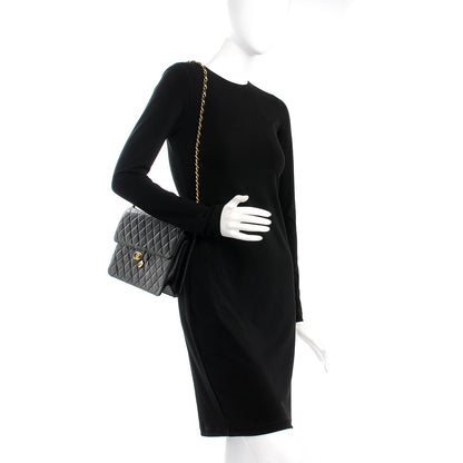 Chanel Lambskin Quilted Medium Single Flap Black 2 of 11