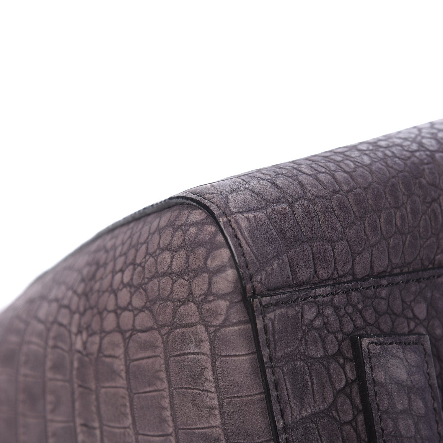 Givenchy Nubuck Crocodile Embossed Medium Antigona Brown 11 of 18