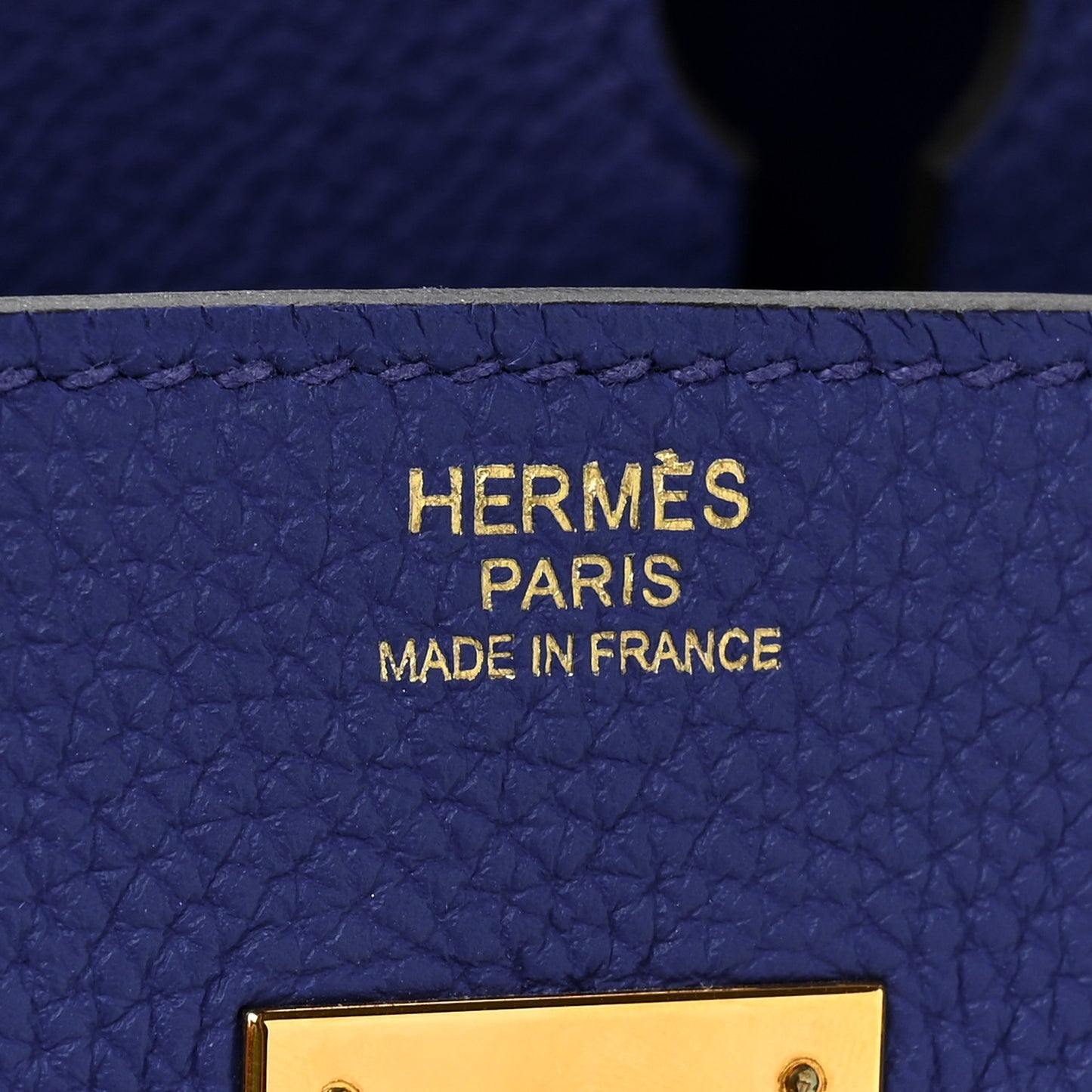 Togo Birkin 30 Bleu Electrique