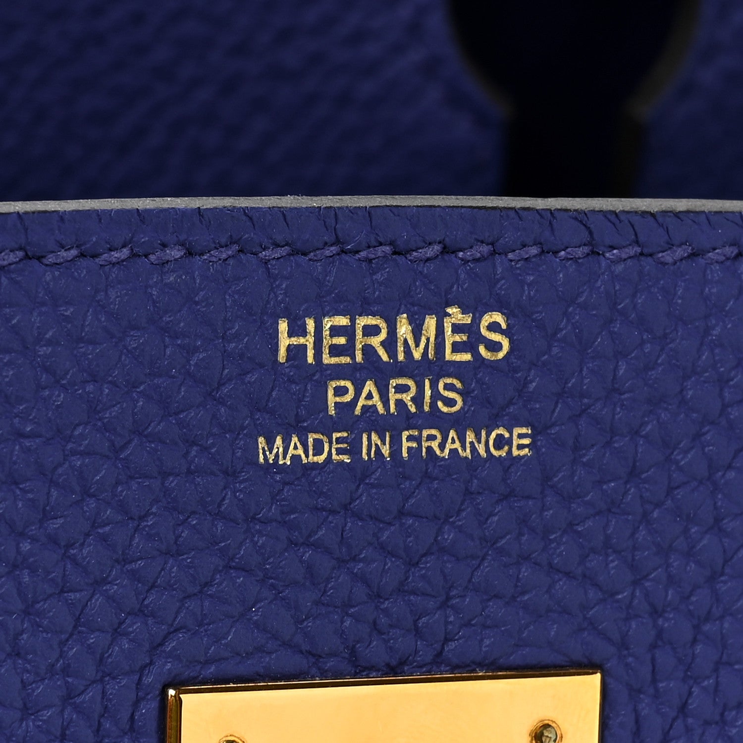 Hermes Togo Birkin 30 Bleu Electrique 6 of 12