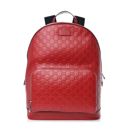 Gucci Guccissima Signature Day Backpack Hibiscus Red 1 of 9