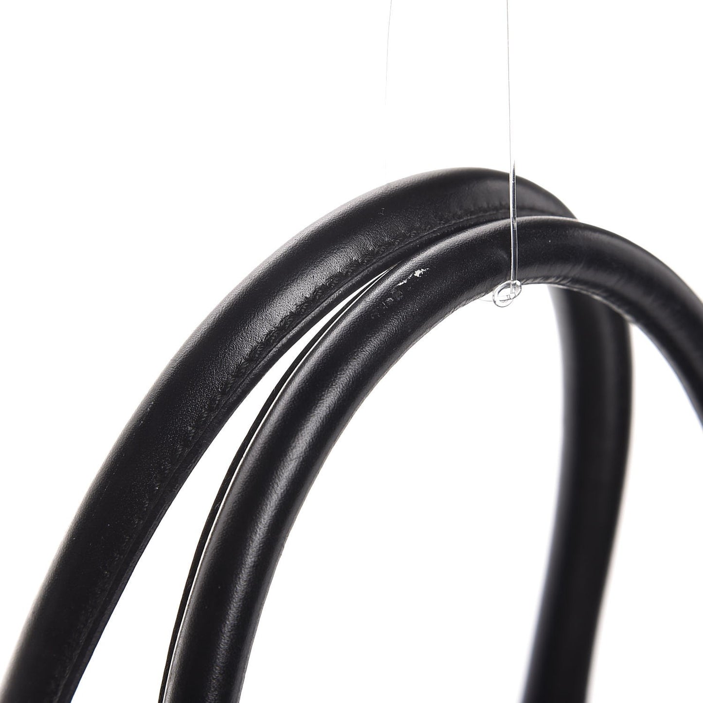 Tessuto Nylon Box Calf Bowling Bag Black