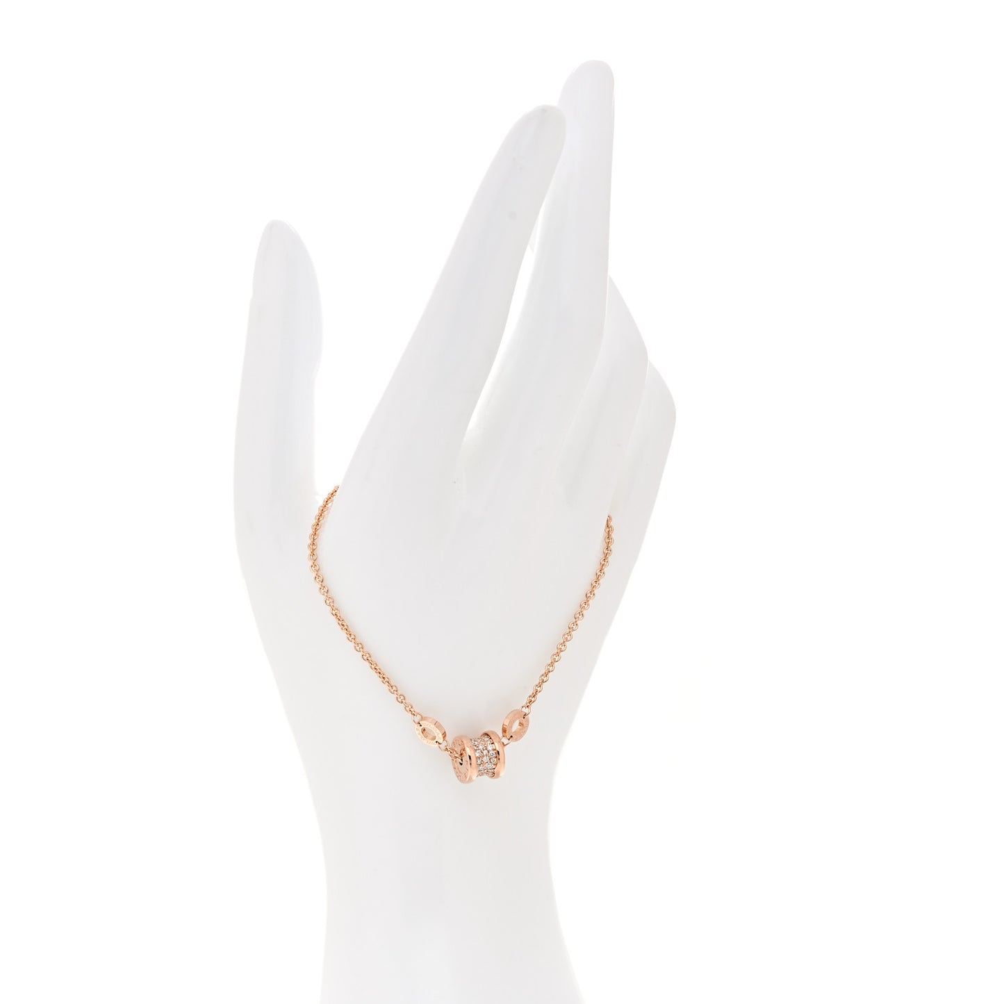 18K Rose Gold Diamond B.Zero1 Bracelet SM