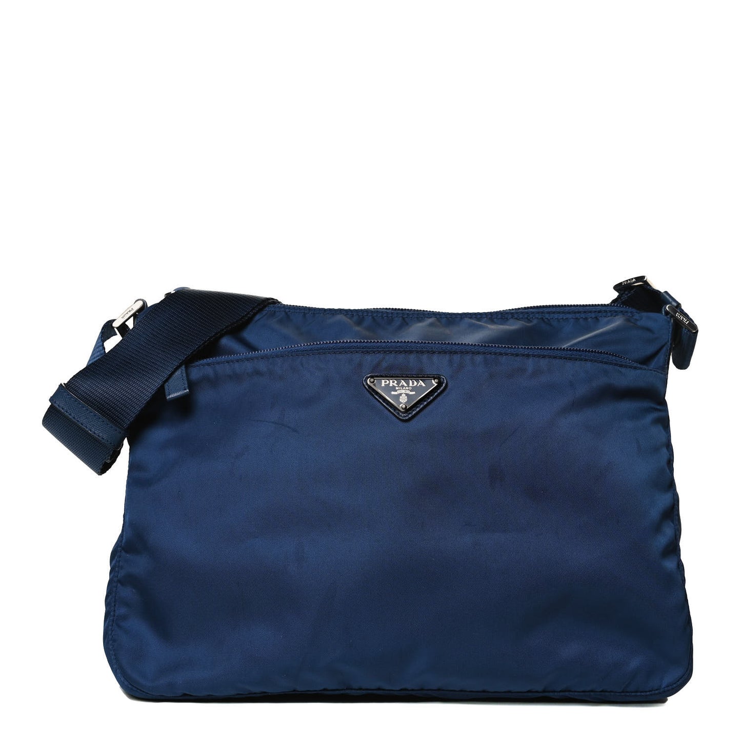 Tessuto Nylon Saffiano Messenger Bag Baltico