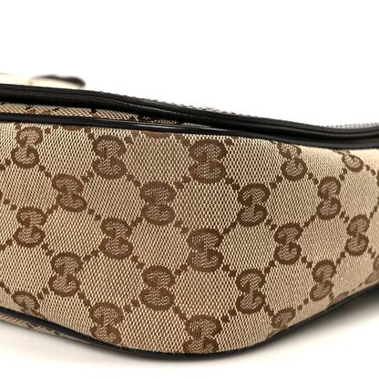 Gucci Monogram Flap Messenger Bag Beige Dark Brown 11 of 11