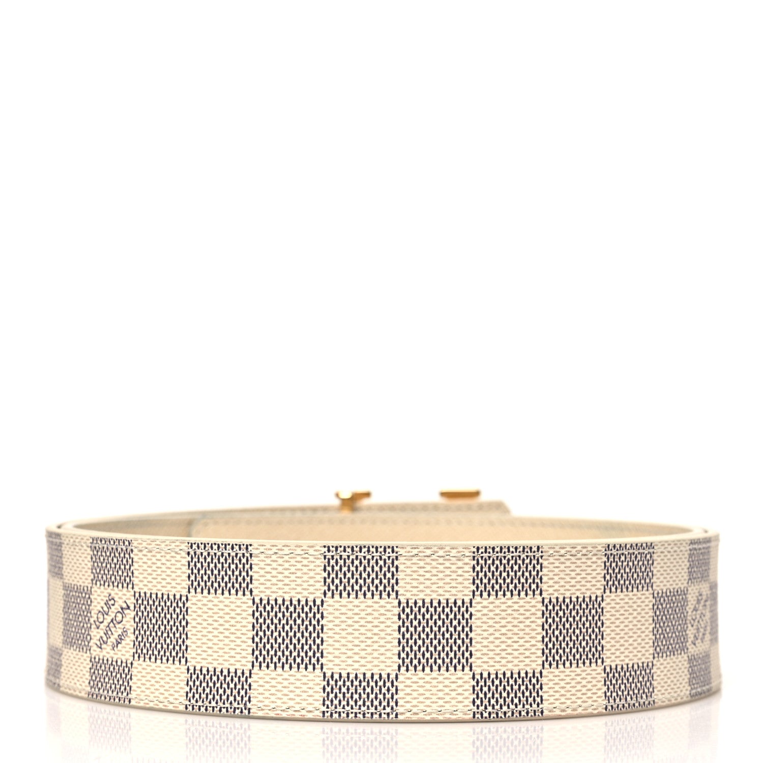 Louis Vuitton Damier Azur LV Initiales Belt 100 40 2 of 5