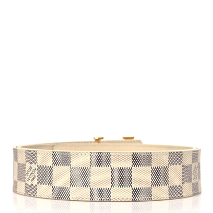 Louis Vuitton Damier Azur LV Initiales Belt 100 40 2 of 5