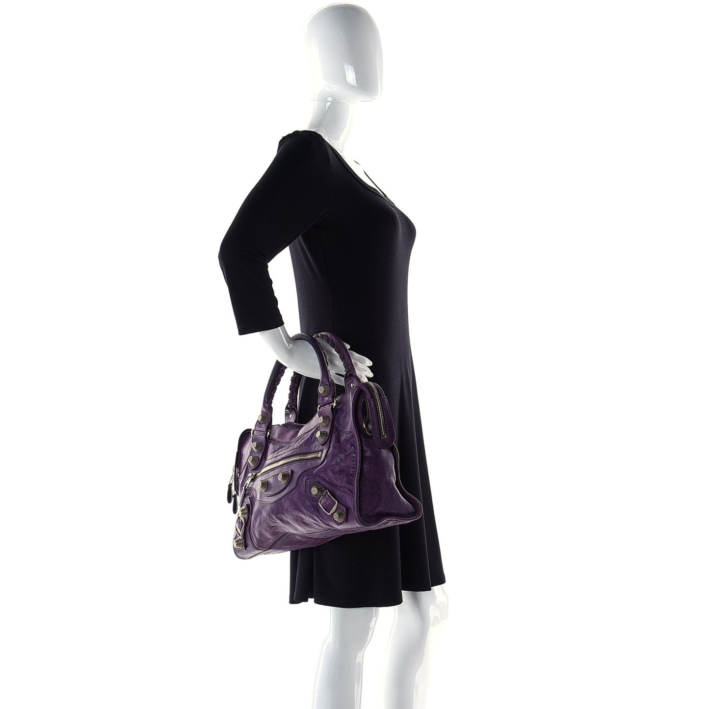 Agneau Giant 21 Silver Hardware City Raisin