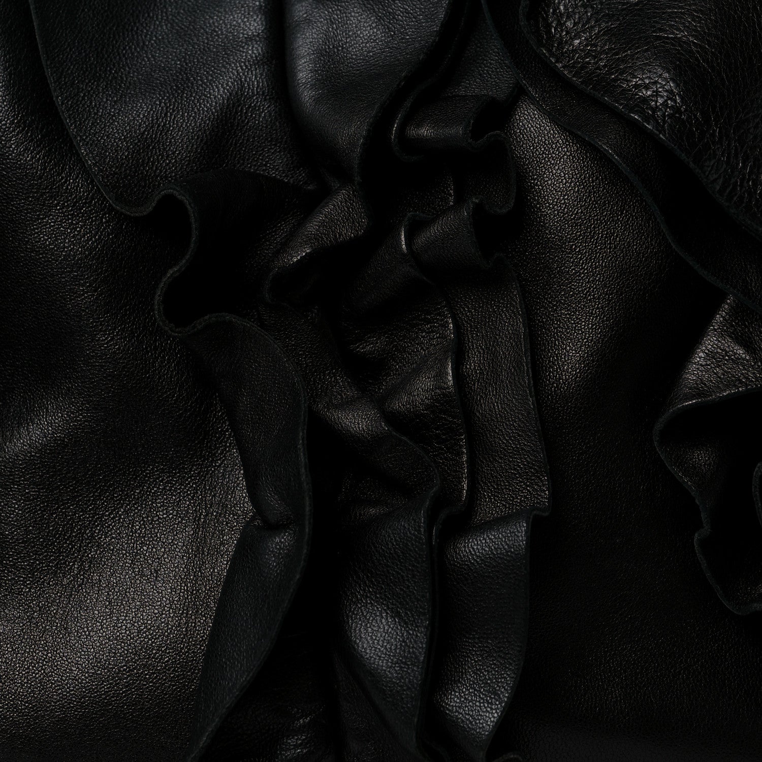 Prada Nappa Ruffle Hobo Black 7 of 10