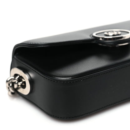 Gucci Senna Calfskin Petite GG Top Handle Shoulder Bag Black 9 of 10