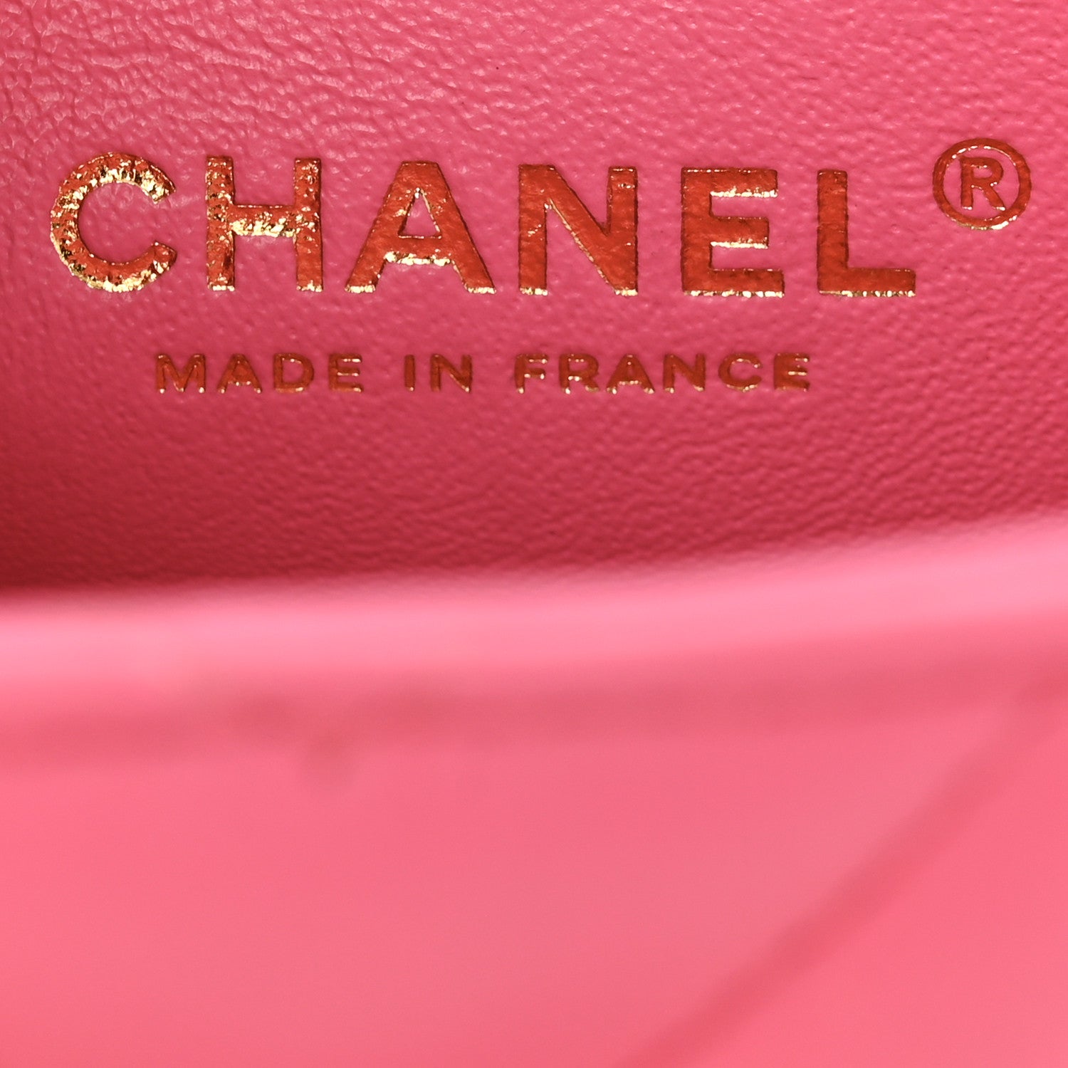 Chanel Lambskin Chevron Quilted Mini Rectangular Flap Fuchsia 6 of 12