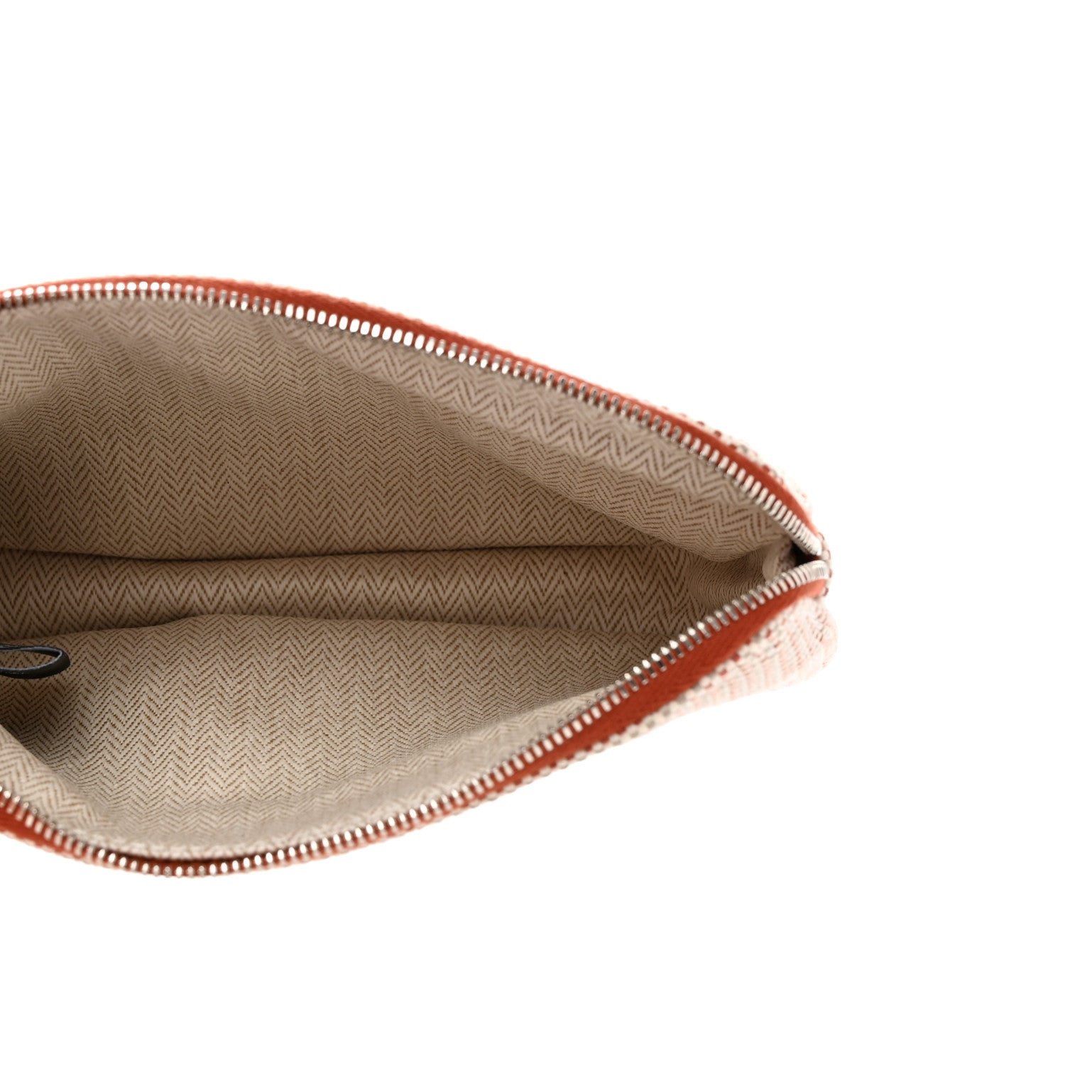 Hermes Tricolor Canvas Echappee Case Cognac 5 of 6