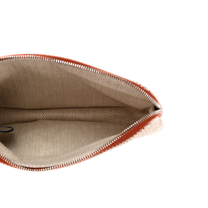 Hermes Tricolor Canvas Echappee Case Cognac 5 of 6
