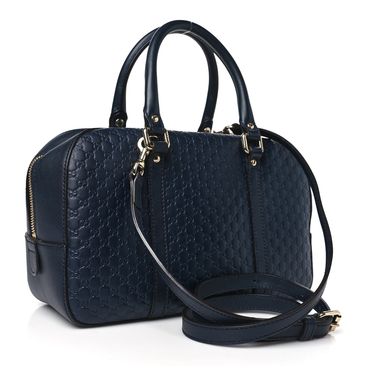 Microguccissima Medium Crossbody Bag Blue