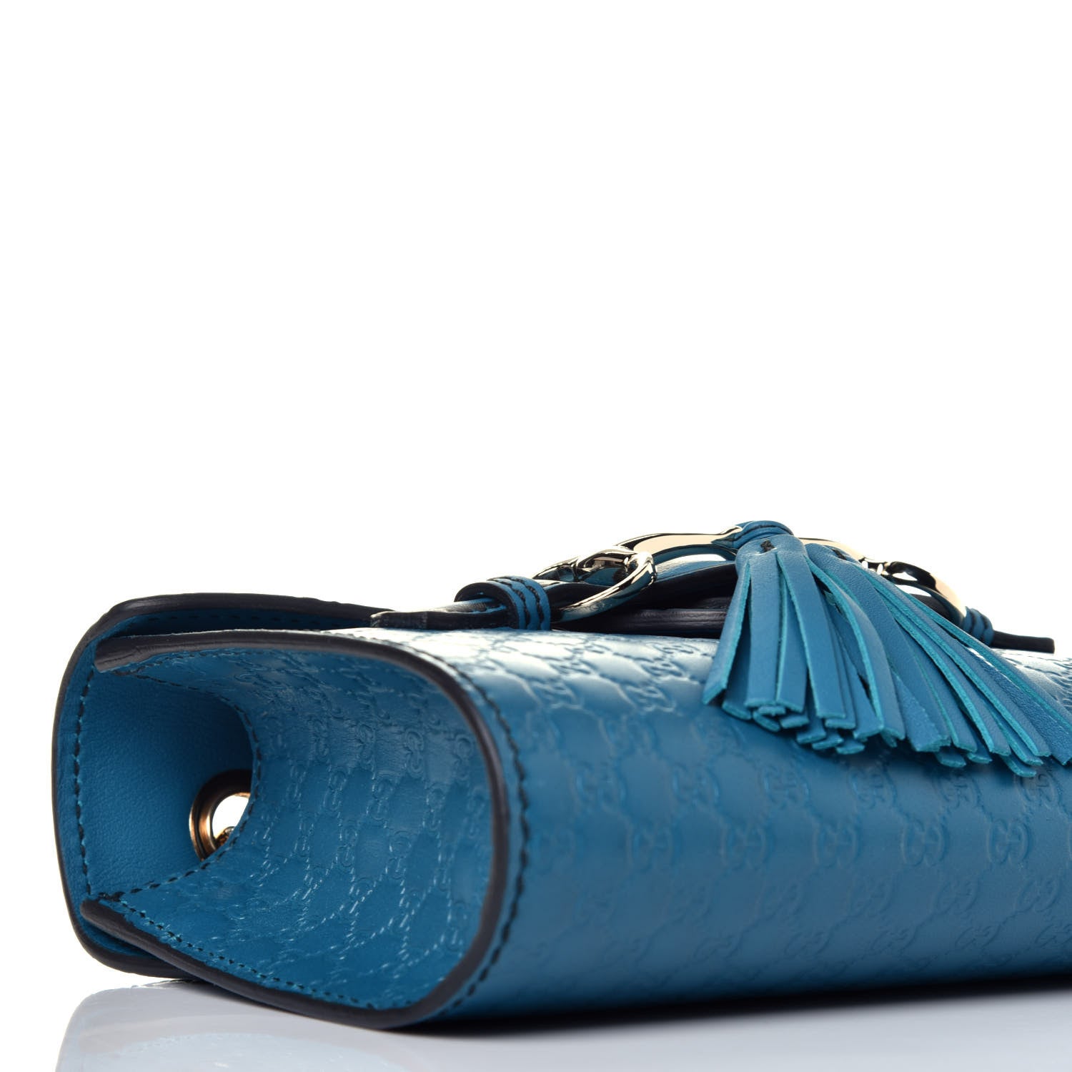 Gucci Microguccissima Mini Emily Shoulder Bag Deep Cobalt 8 of 9