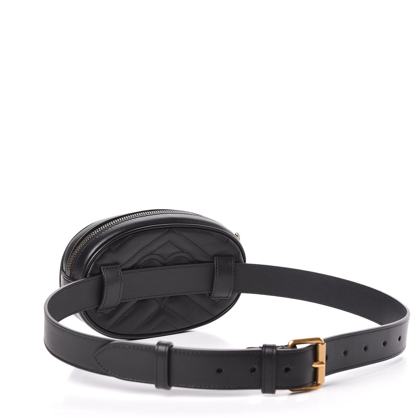 Calfskin Matelasse GG Marmont Belt Bag 85 34 Black