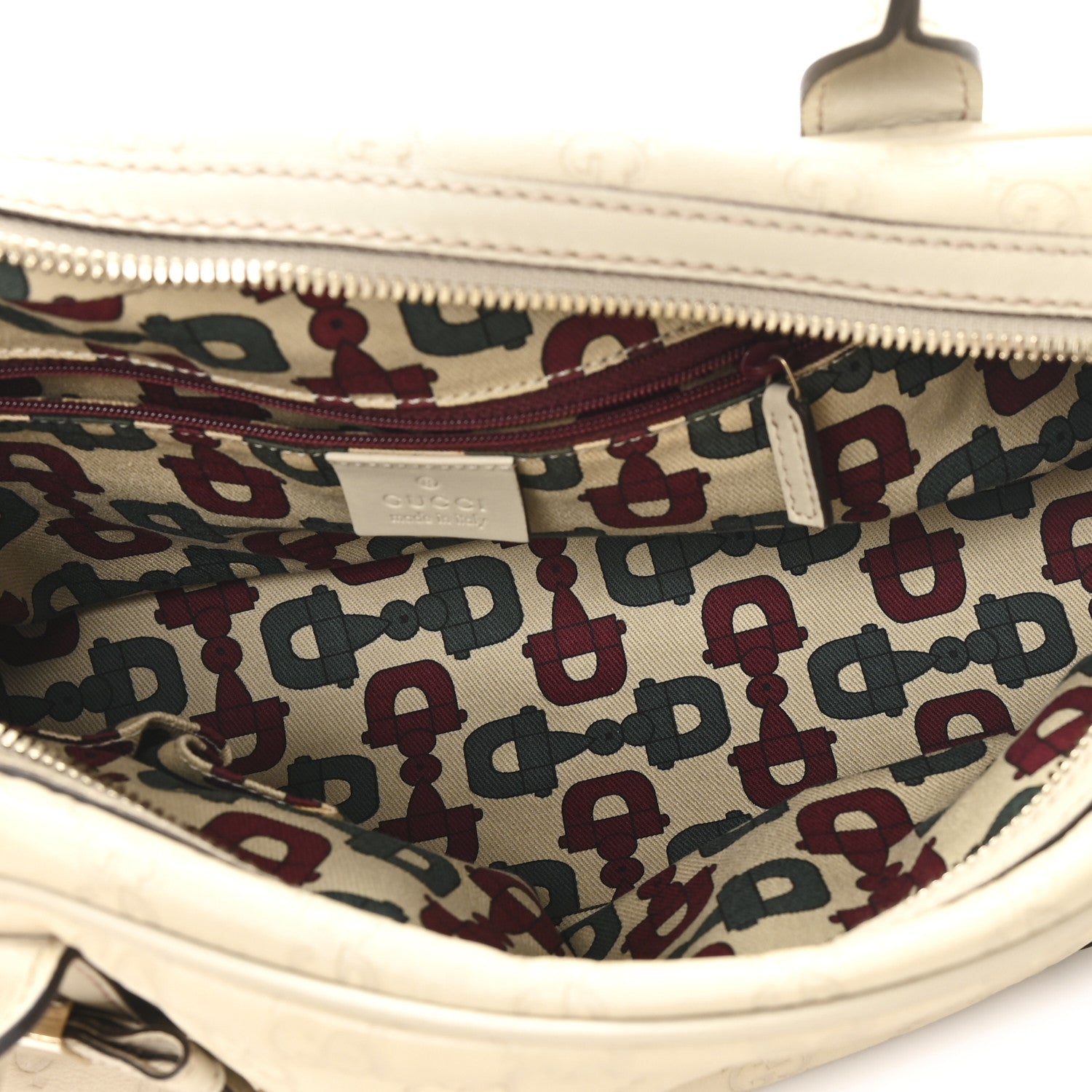 Gucci Guccissima Small Princy Satchel Off White 5 of 10