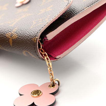 Louis Vuitton Monogram Bloom Flower Emilie Wallet Fuchsia 8 of 11