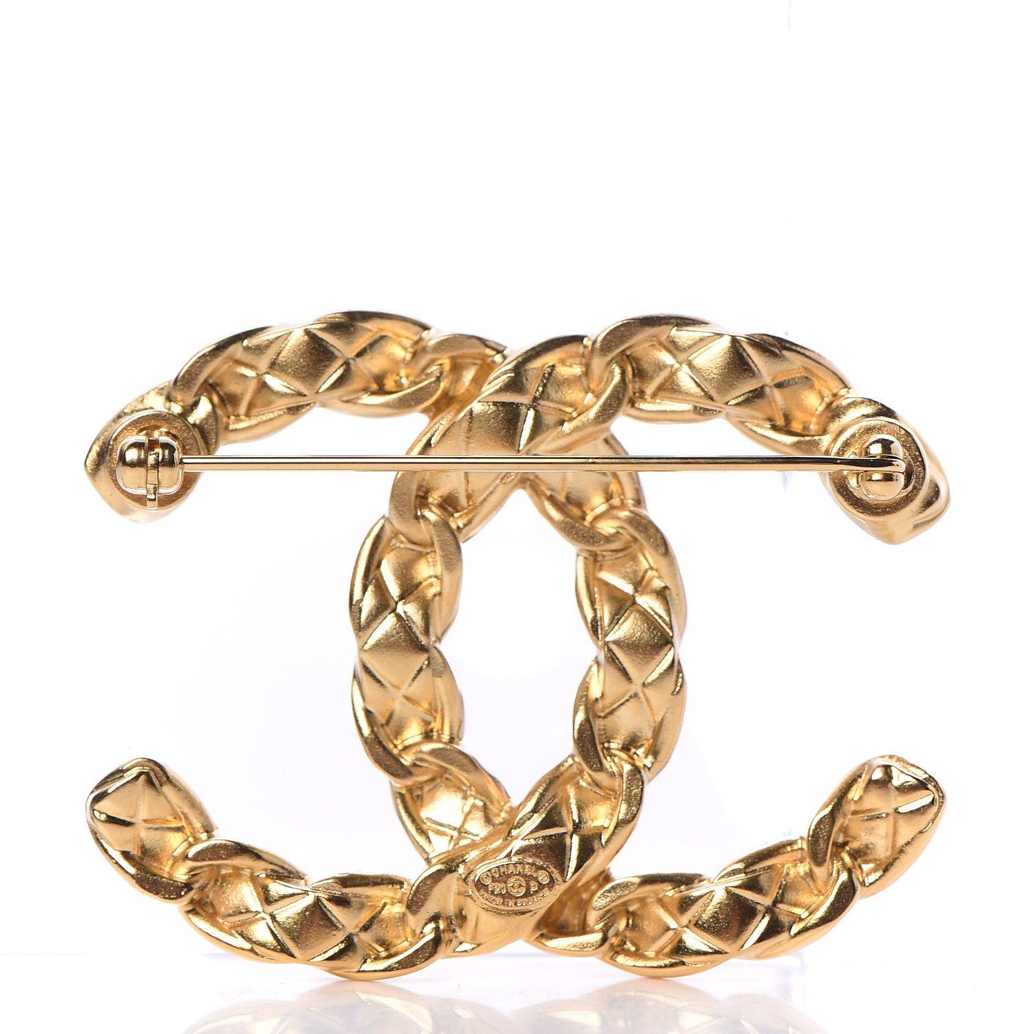 Chanel Metal CC Brooch Gold 3 of 5