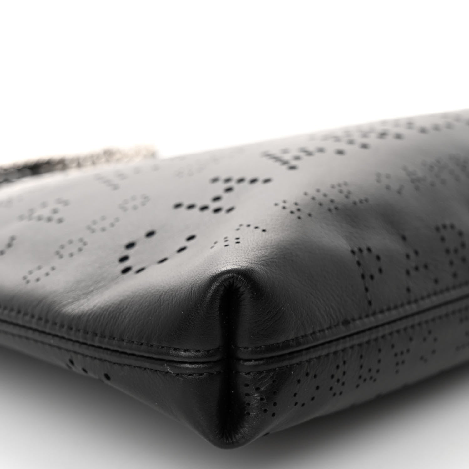 Chanel Calfskin Eyelets Clutch Black 9 of 10