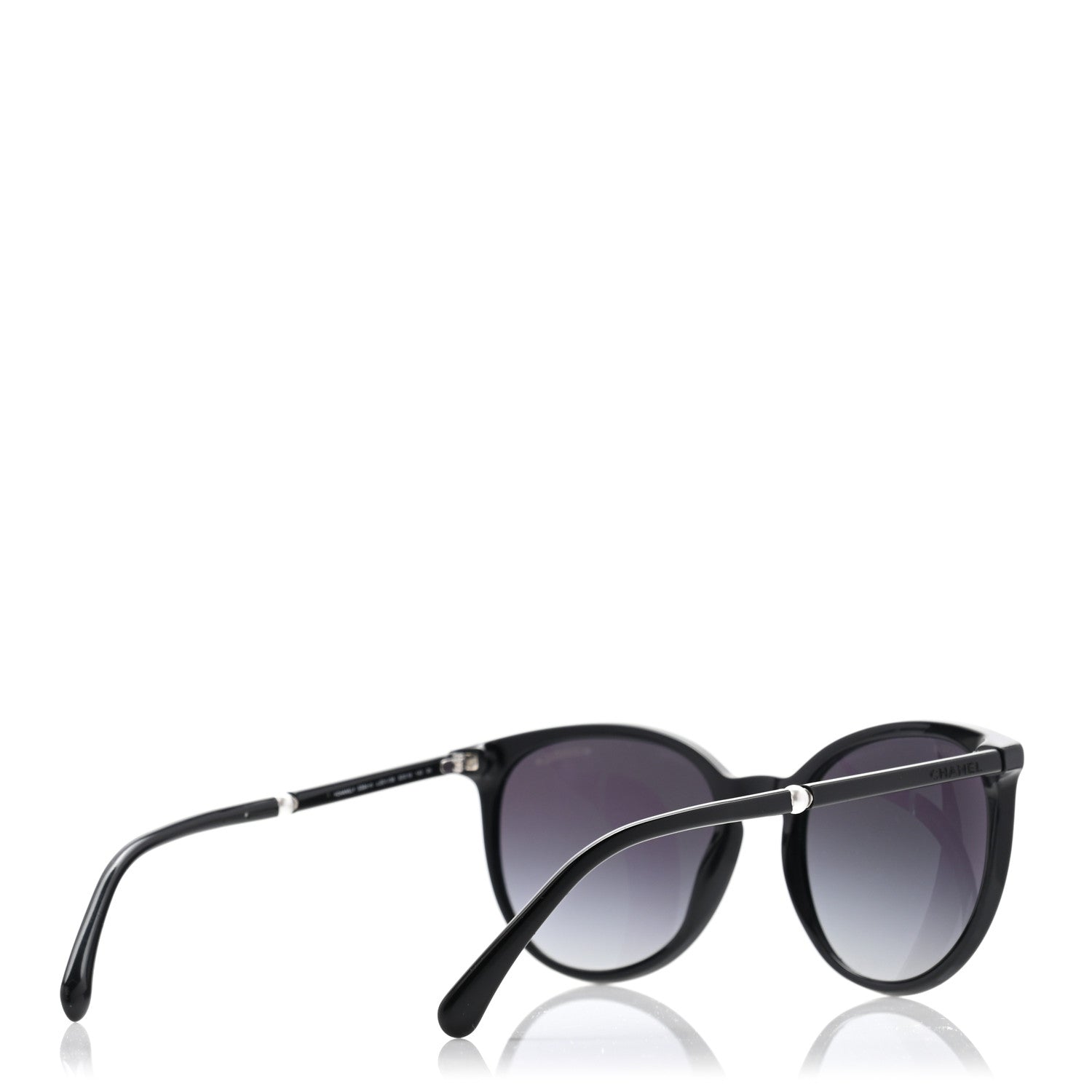 Chanel Acetate Butterfly Pearl Sunglasses 5394 Black 4 of 8