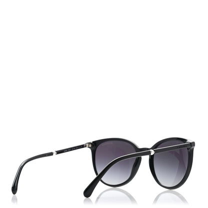 Chanel Acetate Butterfly Pearl Sunglasses 5394 Black 4 of 8