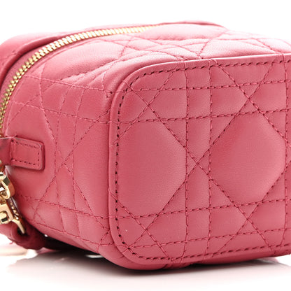 Christian Dior Lambskin Cannage Micro Lady Dior Vanity Case Pink 8 of 9