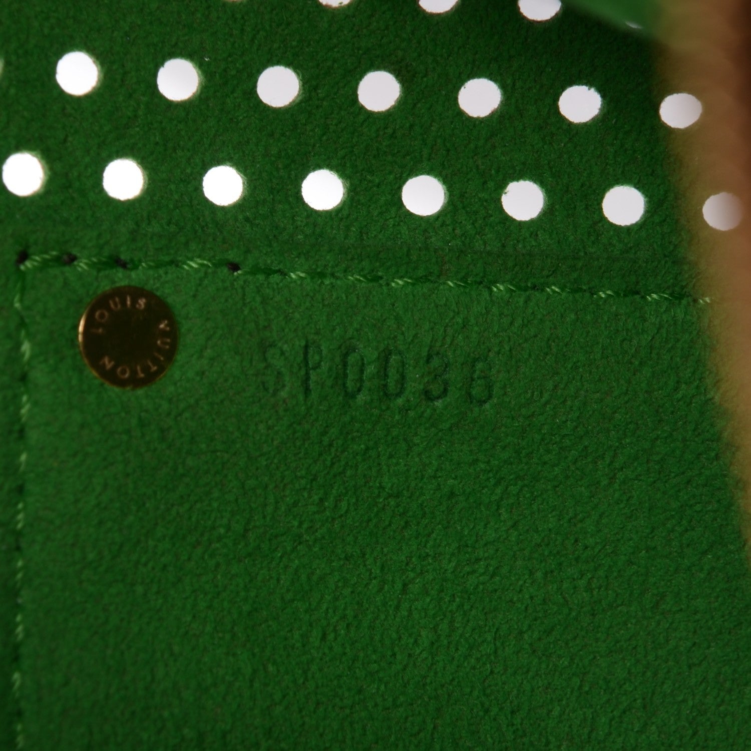 Louis Vuitton Monogram Perforated Speedy 30 Green 8 of 10