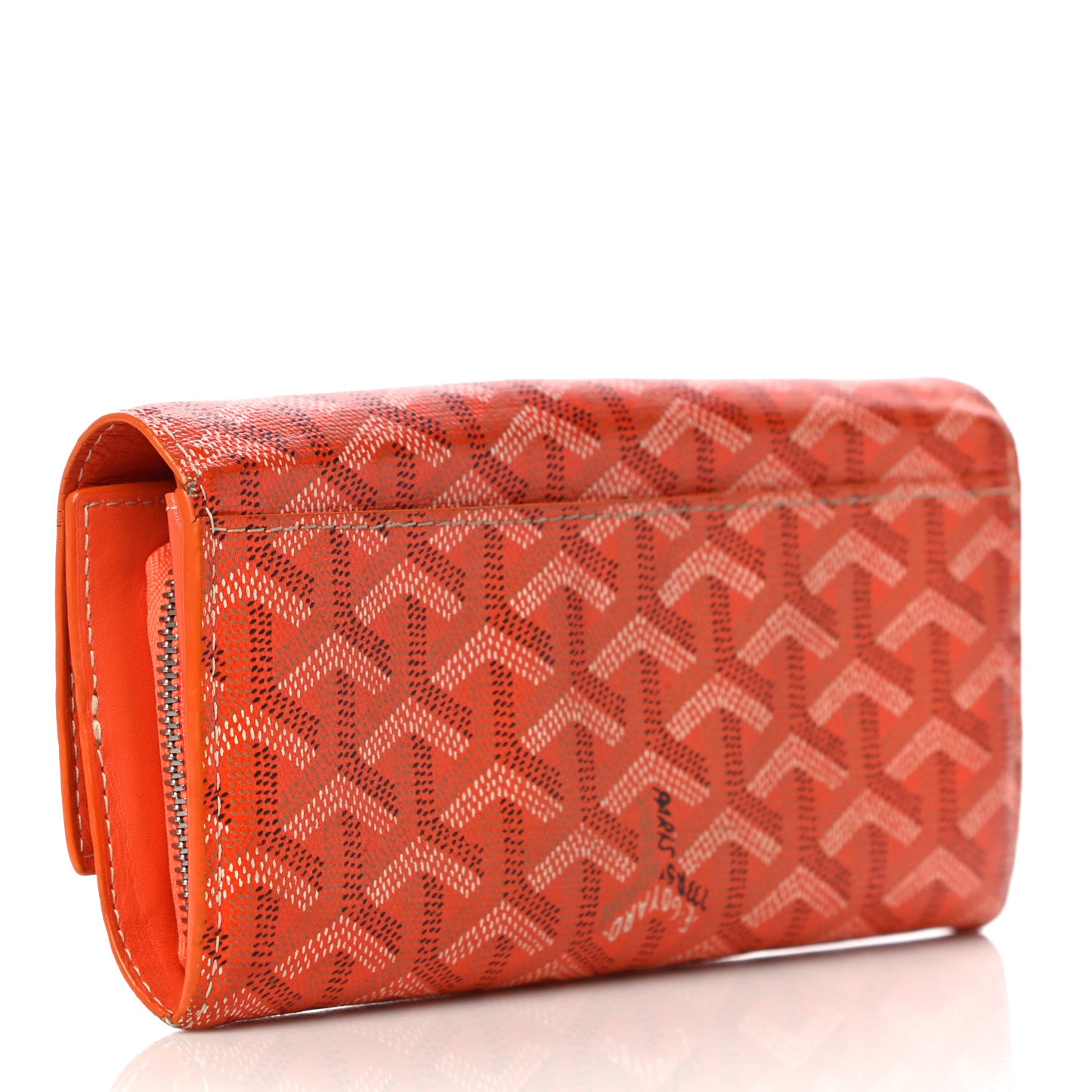 Goyardine Varenne Long Wallet Orange