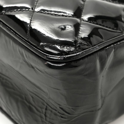 Chanel Patent Quilted Shopping Tote  Black 12 of 14