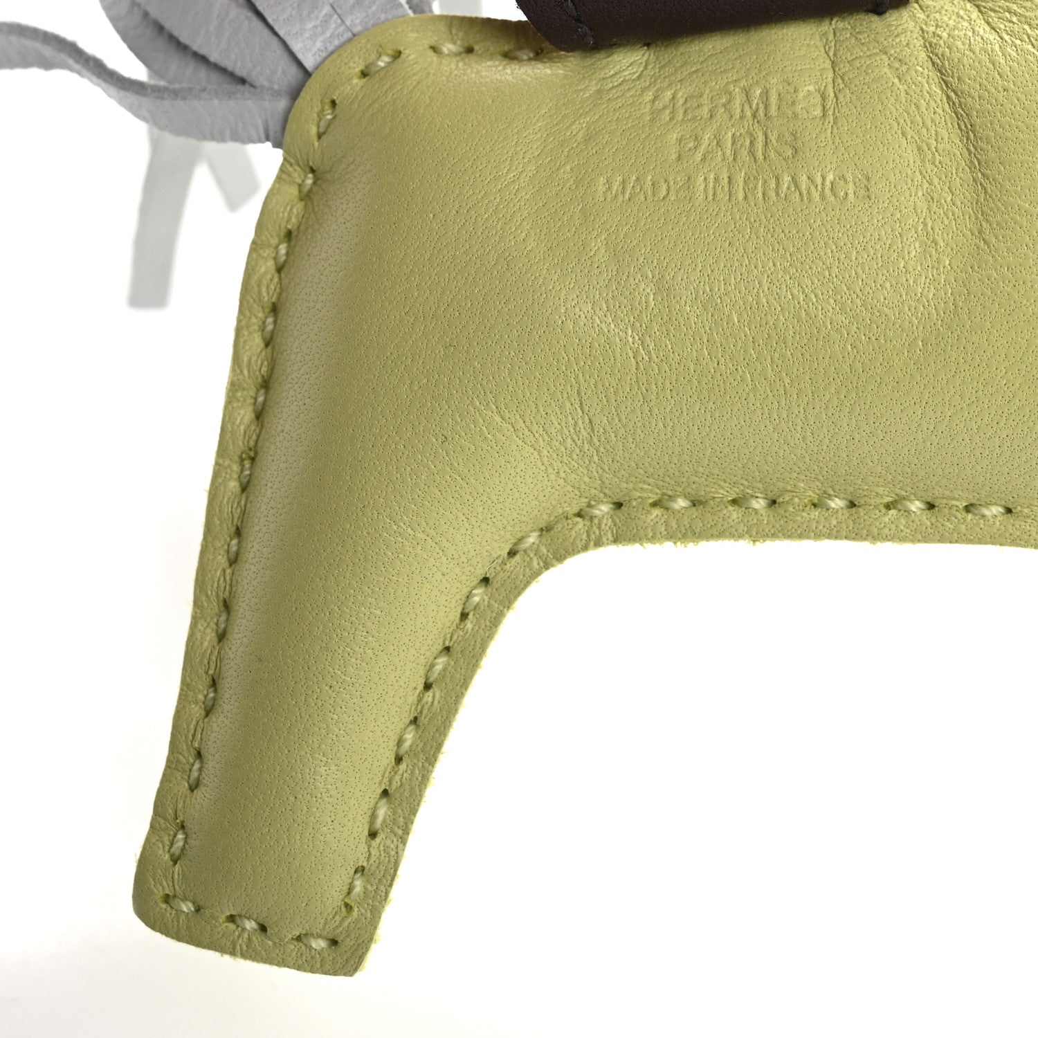 Hermes Milo Lambskin Grigri Rodeo Horse Bag Charm PM Jaune Bourgeon Bleu Brume Rouge Sellier 3 of 4