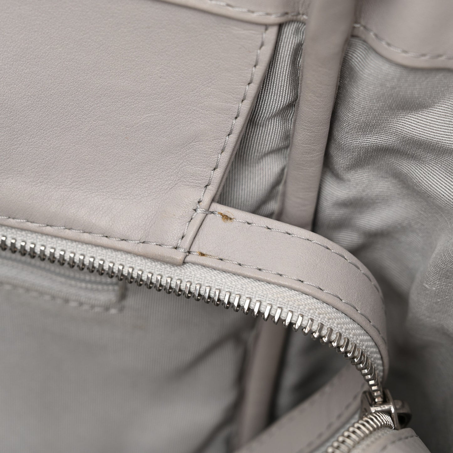 Calfskin Quilted Ultra Pocket Shopping Tote Grey