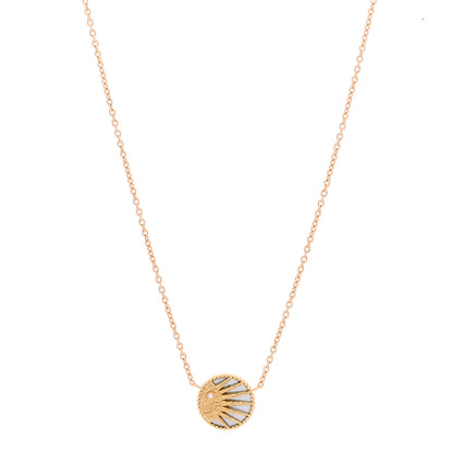 Christian Dior 18K Yellow White Gold Diamond Black Onyx Mother of Pearl Rose Celeste Pendant Necklace 3 of 9