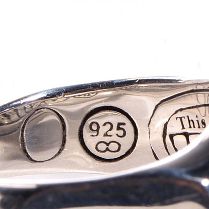 John Hardy Sterling Silver 11mm Black Sapphire Bamboo Batu Ring 7 6 of 6