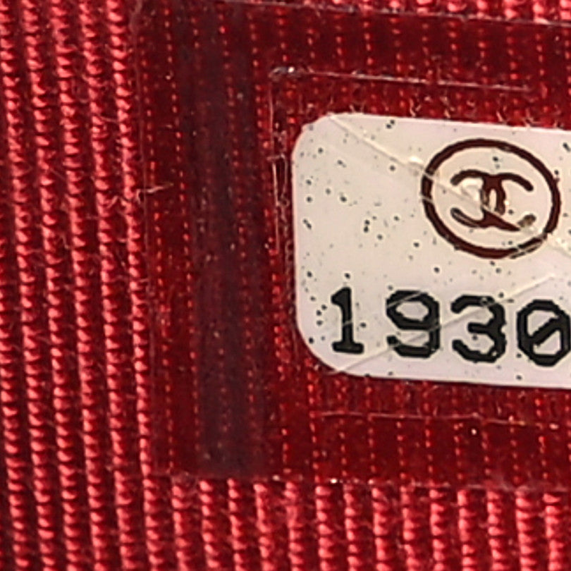 Lambskin Quilted Wallet On Chain WOC Red