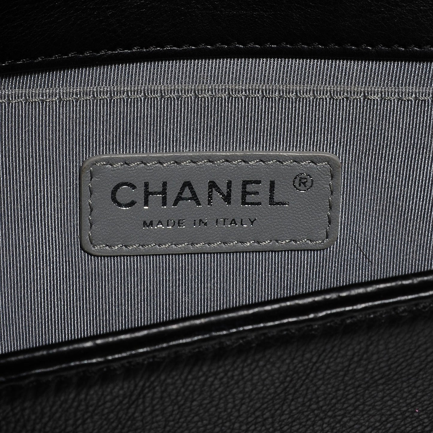 Calfskin Quilted Medium Boy Flap Black