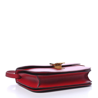 Celine Box Calfskin Medium Classic Box Flap Bag Red 3 of 8