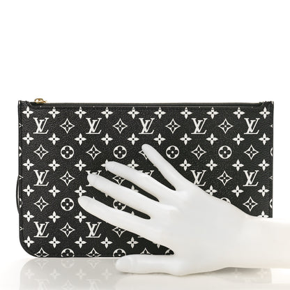Louis Vuitton Monogram Giant Jungle Neverfull MM GM Pochette Black 2 of 8