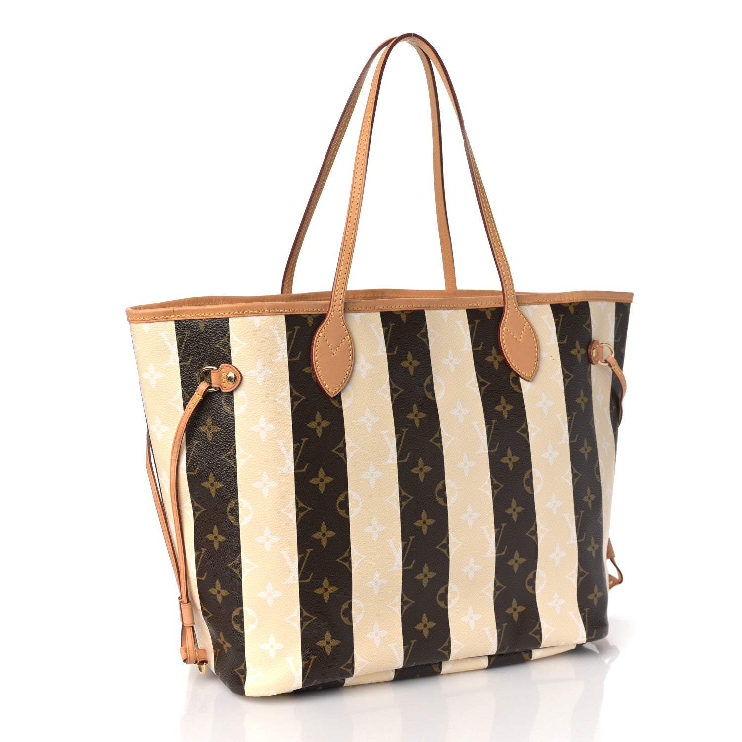 Louis Vuitton Monogram Rayures Neverfull MM 3 of 9