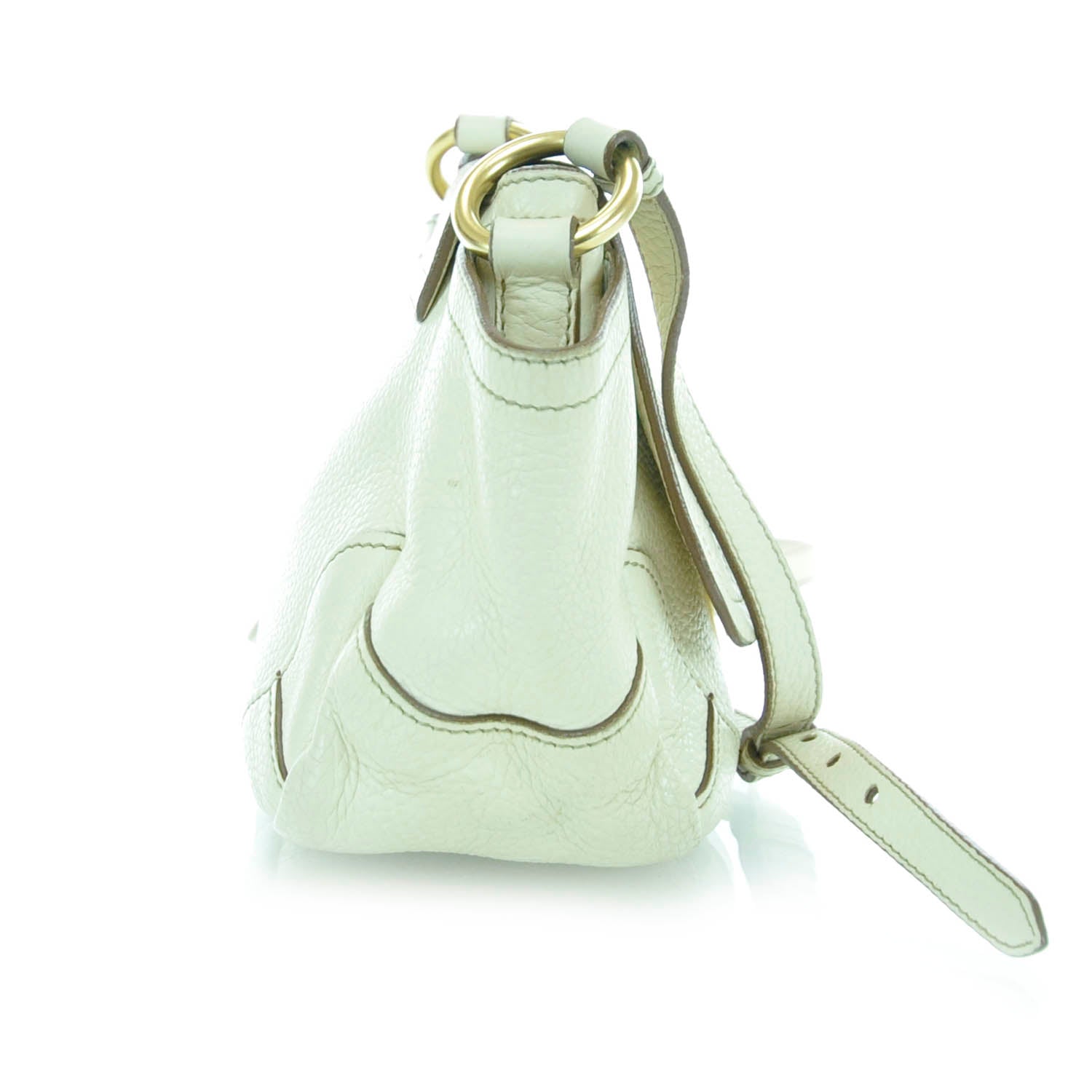 Prada Vitello Daino Shoulder Bag Cera 4 of 12