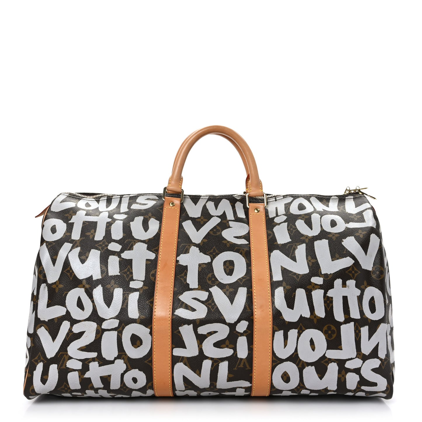 Monogram Graffiti Keepall 50 Silver