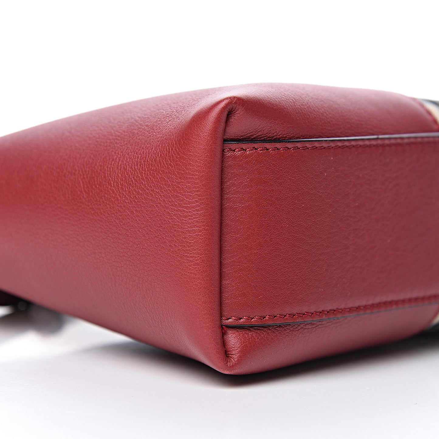 Horseferry Check Small Chichester Crossbody Clutch Bag Honey Parade Red