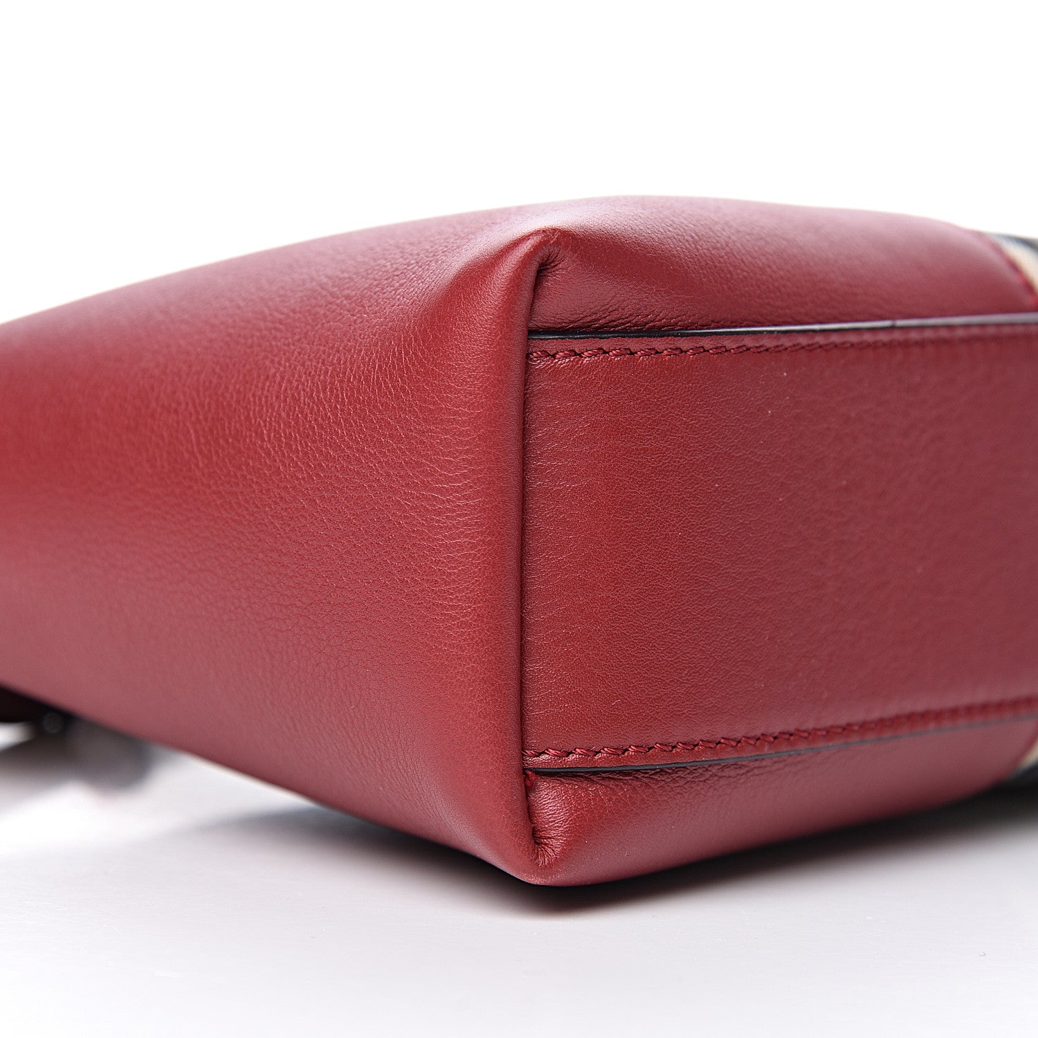 Burberry Horseferry Check Small Chichester Crossbody Clutch Bag Honey Parade Red 11 of 13
