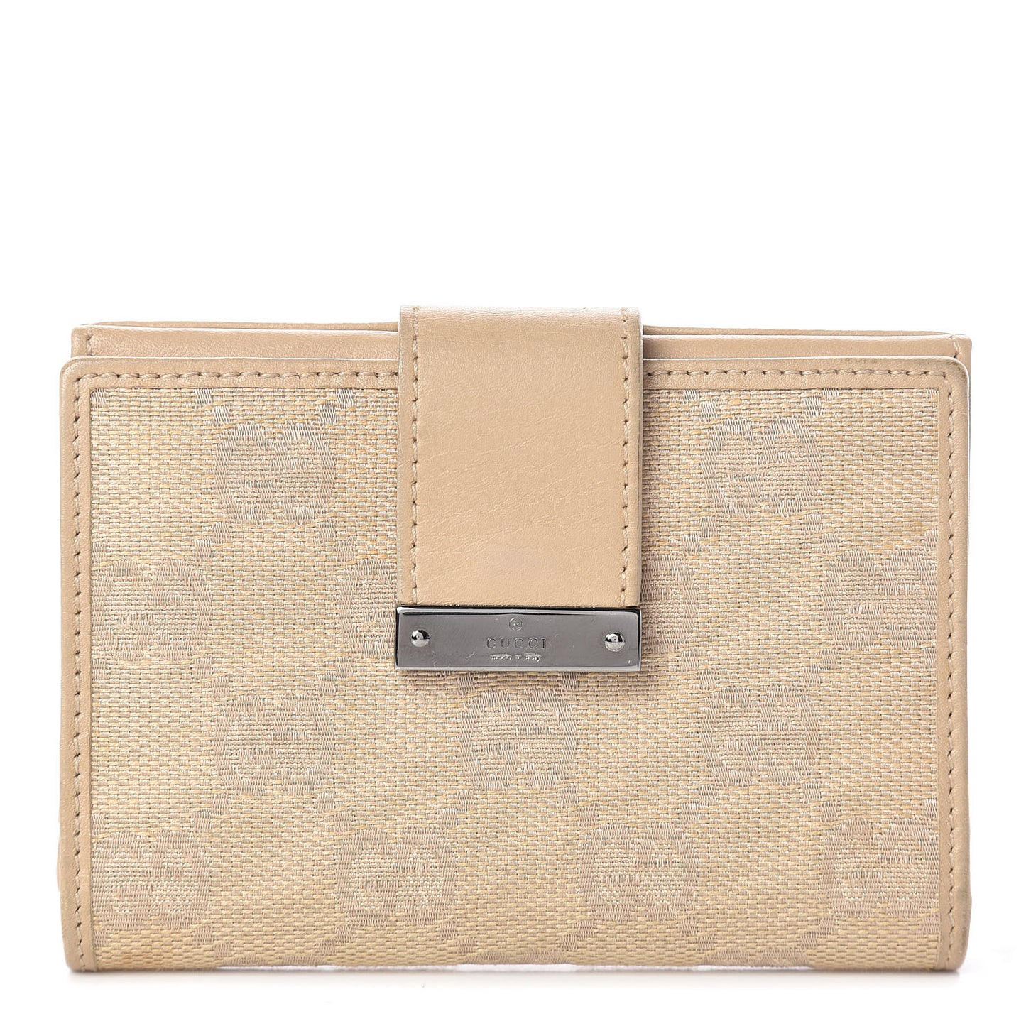 Monogram Card Case Beige
