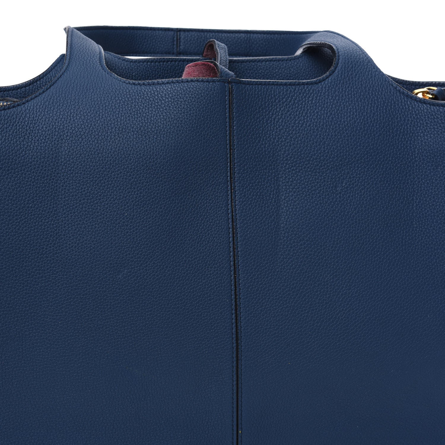 Celine Baby Grained Calfskin Medium Tri-Fold Bag Steel Blue 15 of 21