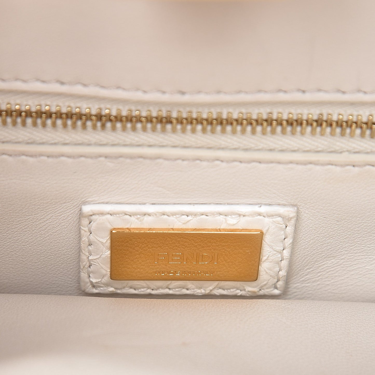 Python Mini Peekaboo Iconic Satchel White