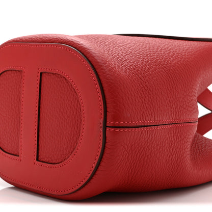 Hermes Taurillon Clemence Swift In-The-Loop 18 Bag Vermillion 10 of 10