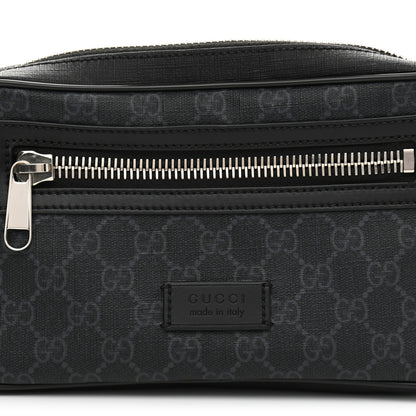Gucci Soft GG Supreme Monogram Web Belt Bag Black Grey 8 of 10
