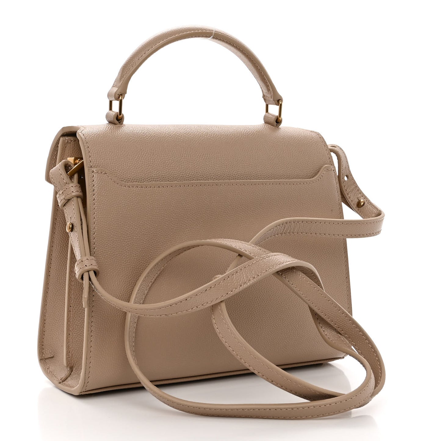Grain de Poudre Mini Classic Monogram Cassandra Top Handle Beige