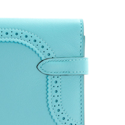 Hermes Swift Ghillies Kelly Longue Wallet Bleu Atoll 7 of 11